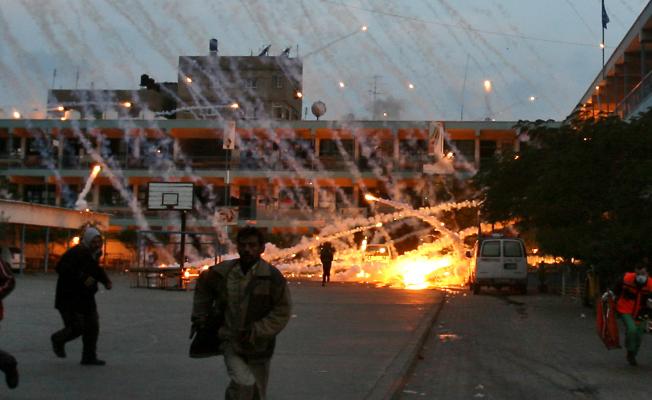 استهداف صهيوني لإحدى المدارس التابعة للأونروا في غزة