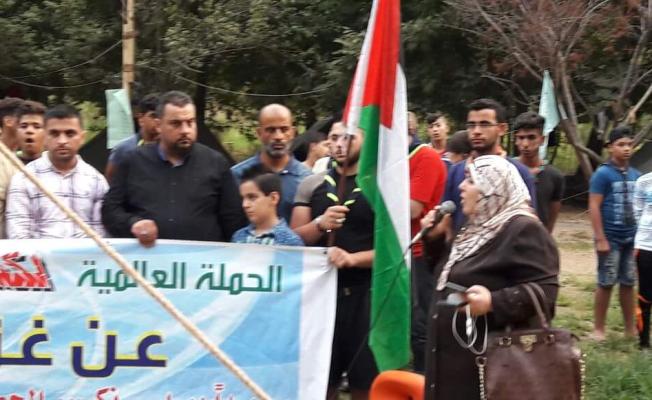 اللجنة الدولية لفك الحصار عن غزة تزور مخيم الشهيد مروان عبد العال