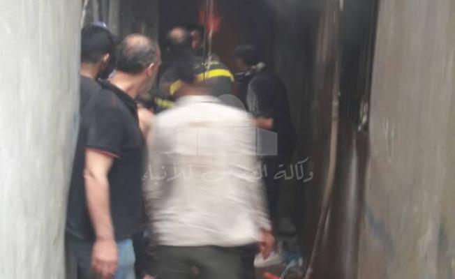 حريق في أحد منازل مخيم شاتيلا (2)