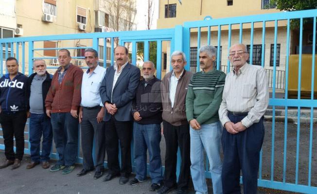 من أمام كراج الباصات في صيدا 