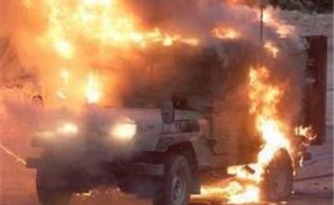 احتراق جيب "إسرائيلي"