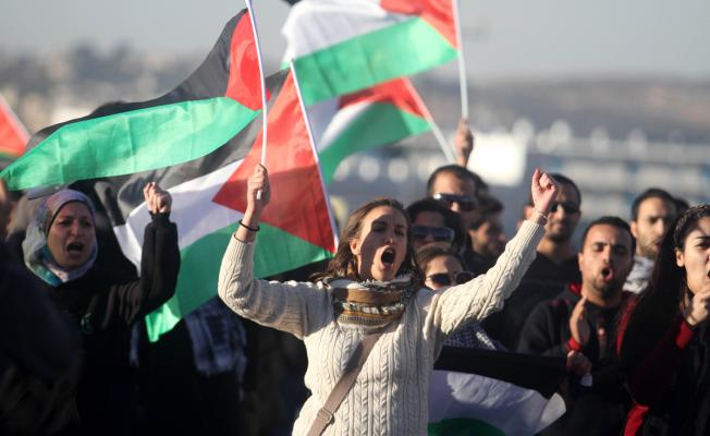 مظاهرة ضد العدو الإسرائيلي