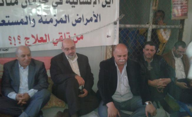 لقطة من خيمة الاعتصام