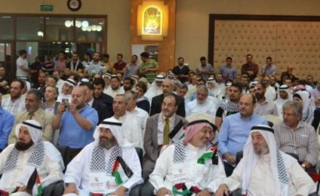 جانب من حضور الوقفة التي كانت تحت عنوان "الكويت تنتصر للمسجد الأقصى"