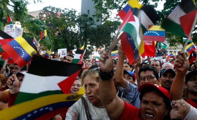مسيرة تأييدا لفلسطين في فنزويلا