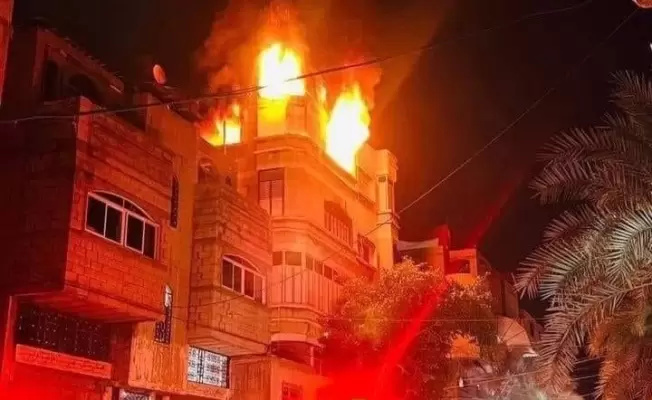وفاة 21 شخصاً معظمهم أطفال بحريق مروع شمال غزة