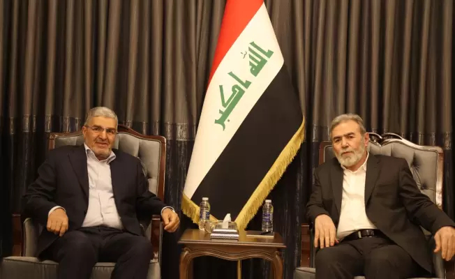وفد الجهاد الإسلامي يلتقي نائب رئيس الوزراء العراقي رشيد العزاوي
