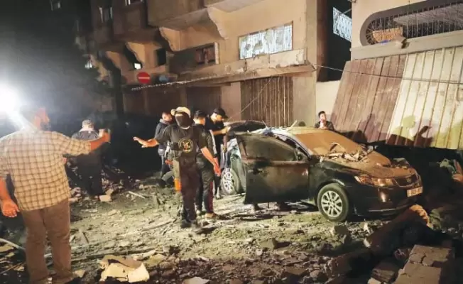 آثار قصف المقاومة للمغتاصبات في غلاف غزة