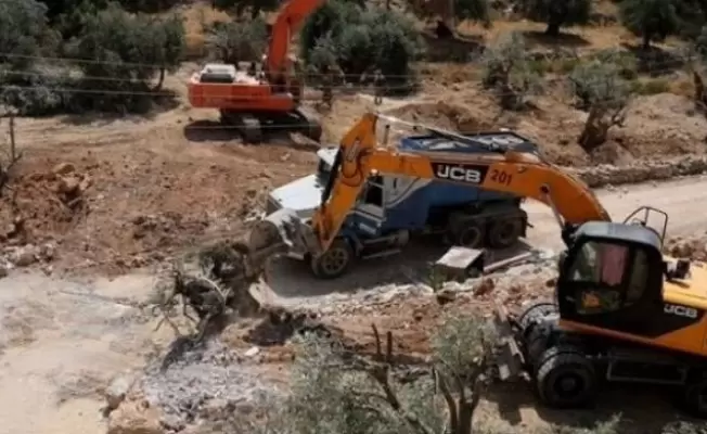 تجريف أراض في سلفيت