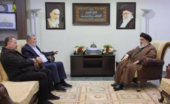 السيد نصرالله يلتقي نخالة والعاروري