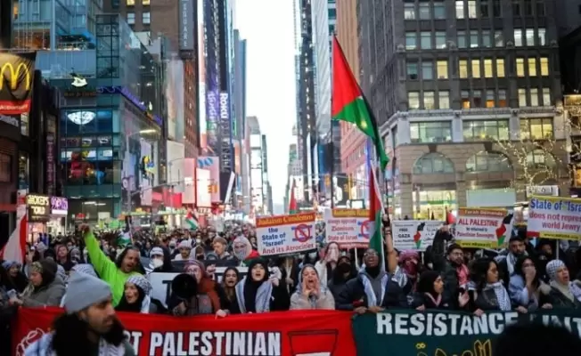 مظاهرات ضخمة في نيويورك