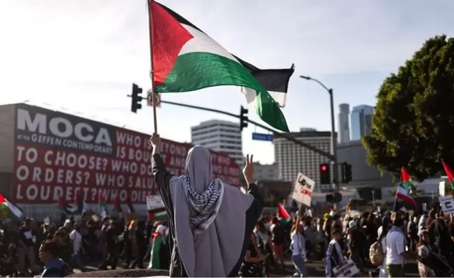 مظاهرة مؤيدة لفلسطين