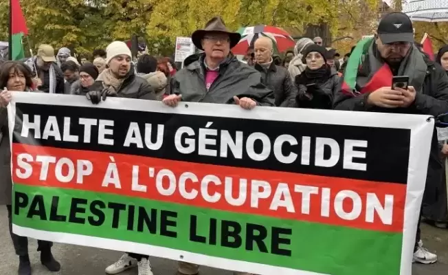 مظاهرة مؤيدة لفلسطين