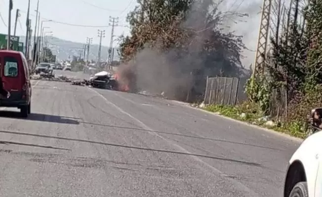استهداف السيارة في منطقة الشهابية