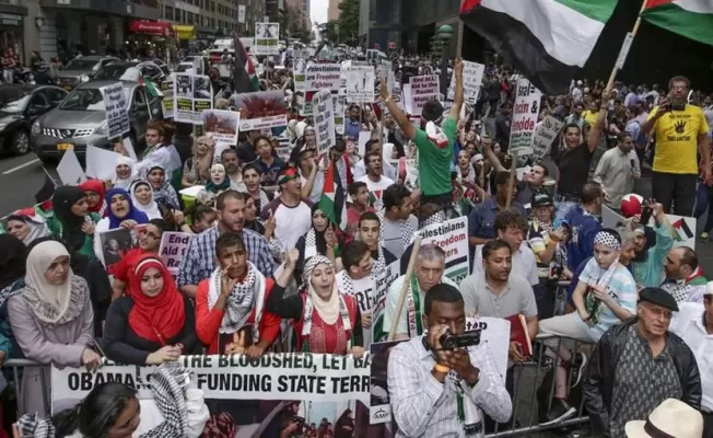 مؤيدة لفلسطين بنيويورك