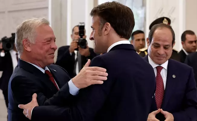 قمة القاهرة.. السيسي - ماكرون وعبدالله