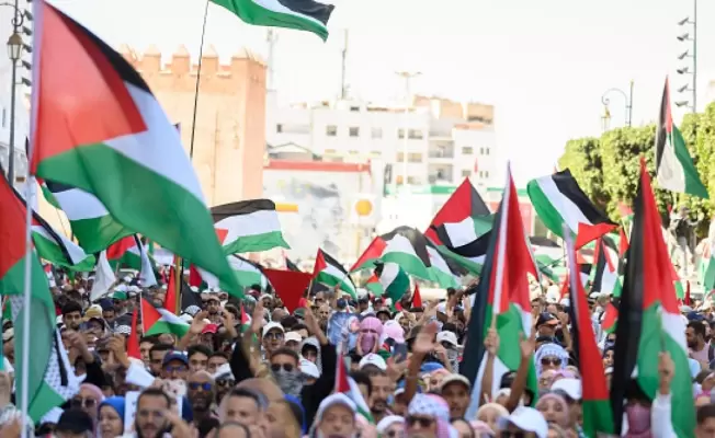 الشعب المغربي مع غزة