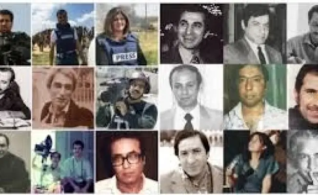 بعض قائمة شهداء الصحافة الفلسطينية.. والقائمة تطول