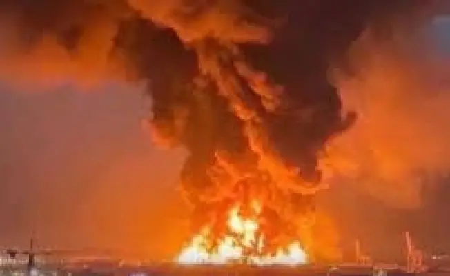 النيران مشتعلة في القاعدة الأميركية في أربيل