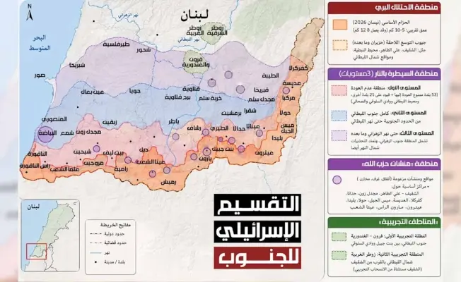 التقسيم الإسرائيلي للجنوب اللبناني المحتل!..