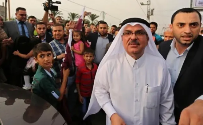 الوزير القطري محمد العمادي في غزة عبر تل ابيب