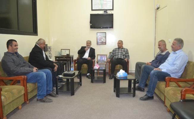 اثناء استقبال وفد فدا