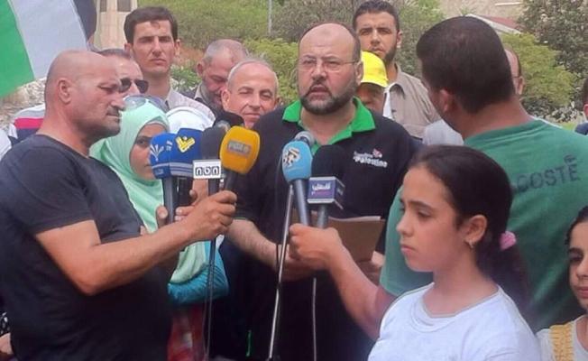 خلال الاعتصام الجماهيري في بيروت