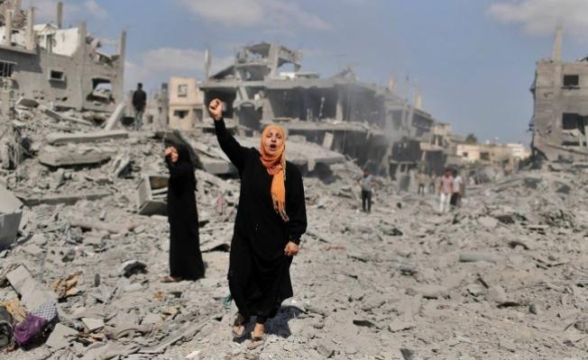 المنازل المدمرة في قطاع غزة
