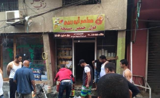 احتراق مطعم في البرج الشمالي