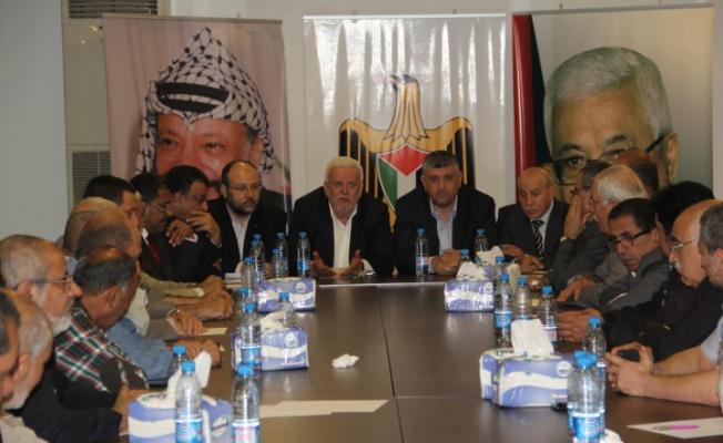 قيادات الفاصائل الوطنية والإسلامية أثناء الإجتماع