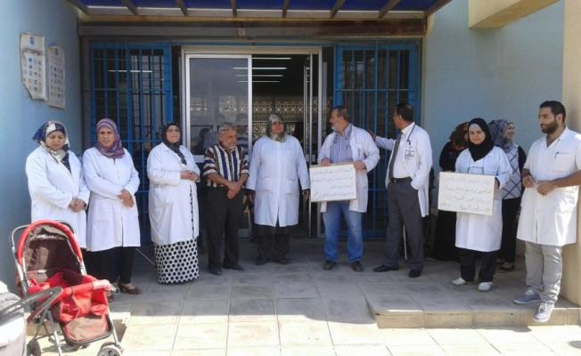 خلال الوقفة الاحتجاجية