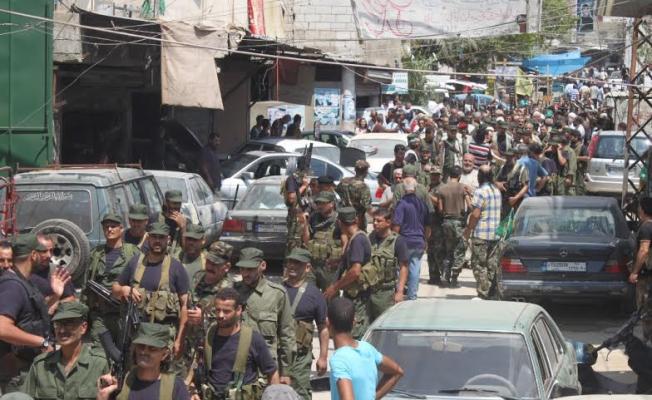 أثناء انتشار القوة الأمنية في عين الحلوة