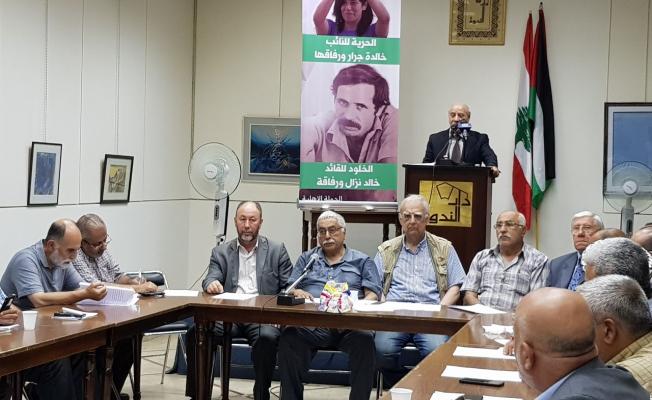 خلال اللقاء في بيروت 