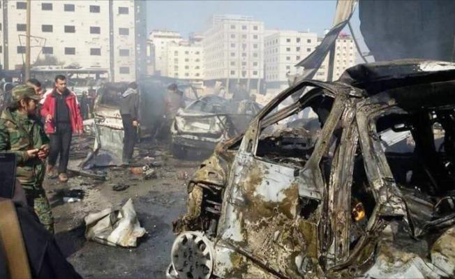صورة أولية لمكان أحد الانفجارين في السيدة زينب بريف دمشق