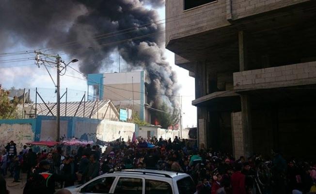 حريق مدرسة النصيرات 