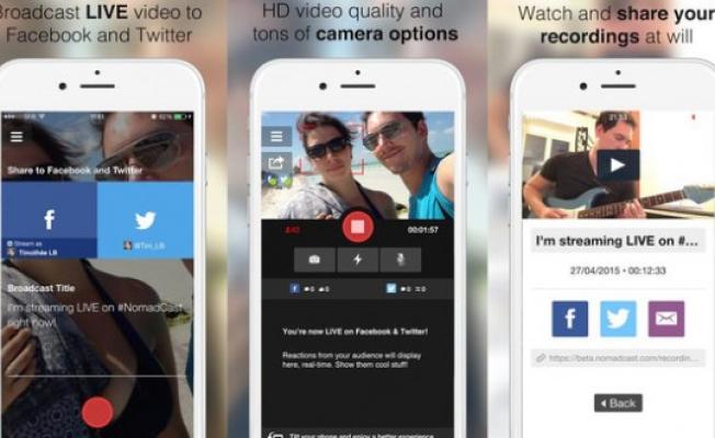تطبيق لبث الفيديو بشكل مباشر على فيسبوك وتويتر