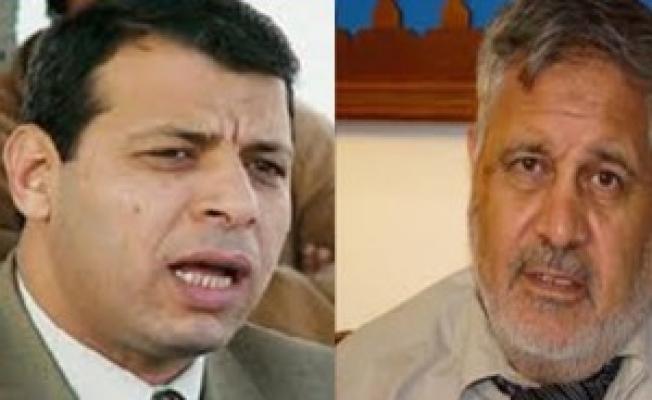 مستشار رئيس وزراء حكومة غزة السابق د. أحمد يوسف والنائب في المجلس التشريعي محمد دحلان 