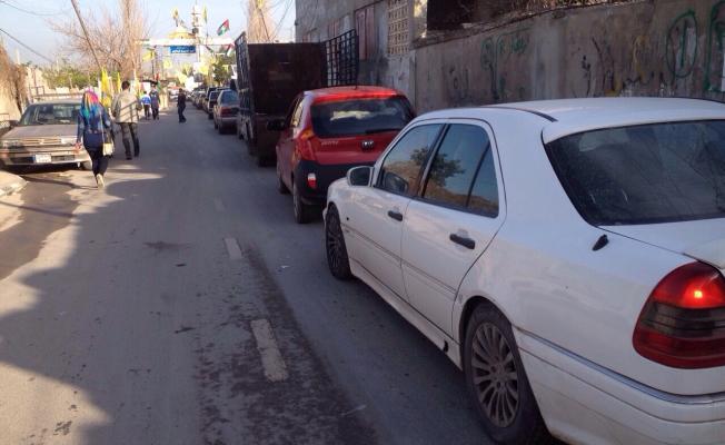 زحمة سير على احد مداخل عين الحلوة