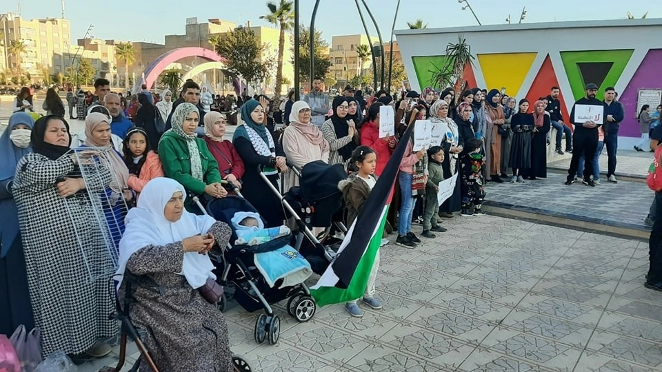 من الاحتجاجات في المغرب على التطبيع.jpeg