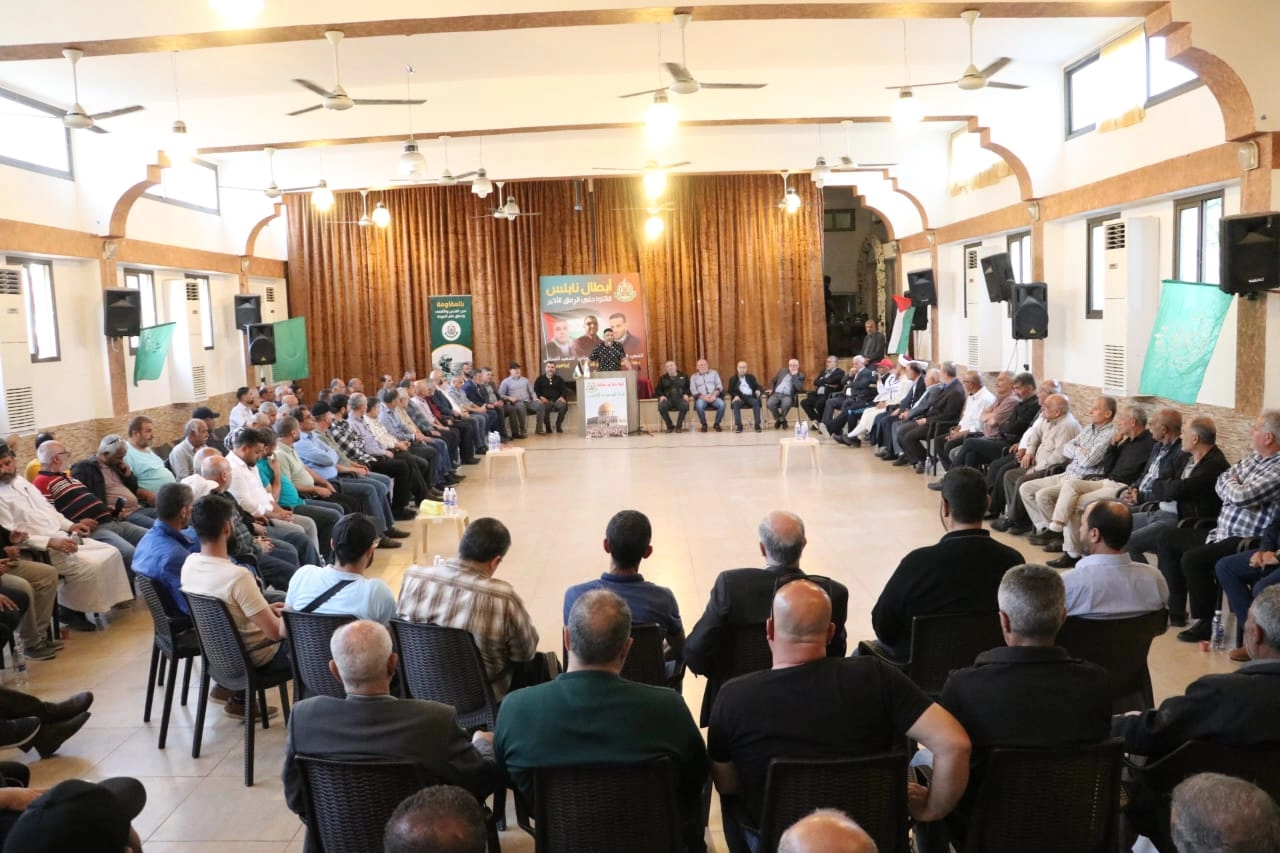 من حفل استقبال حماس بشهداء نابلس