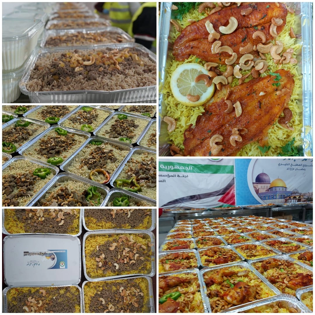 خلال توزيع وجبات إفطار صائم