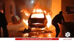 مستوطنون يحرقون بروقين