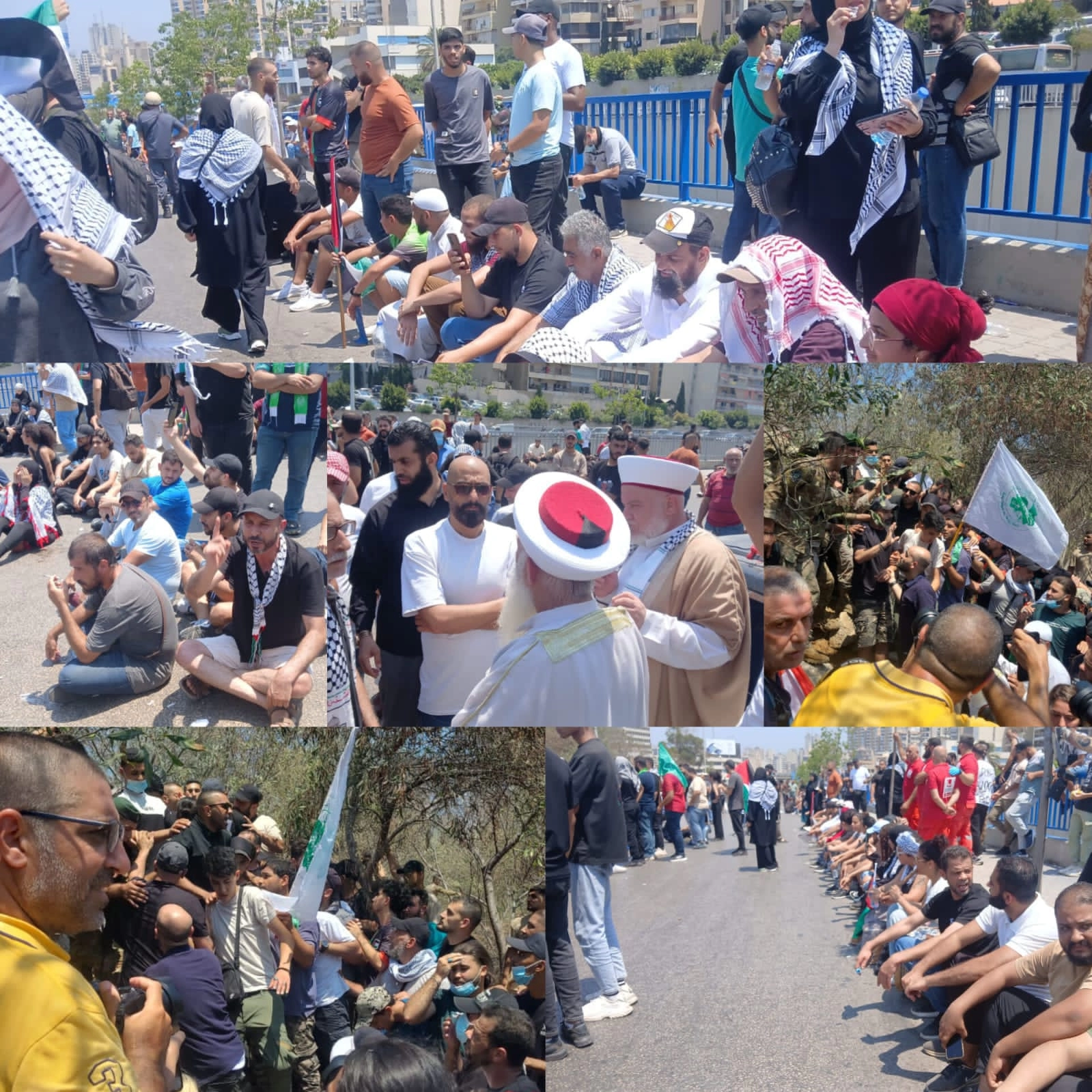 الاعتصام امام السفارة