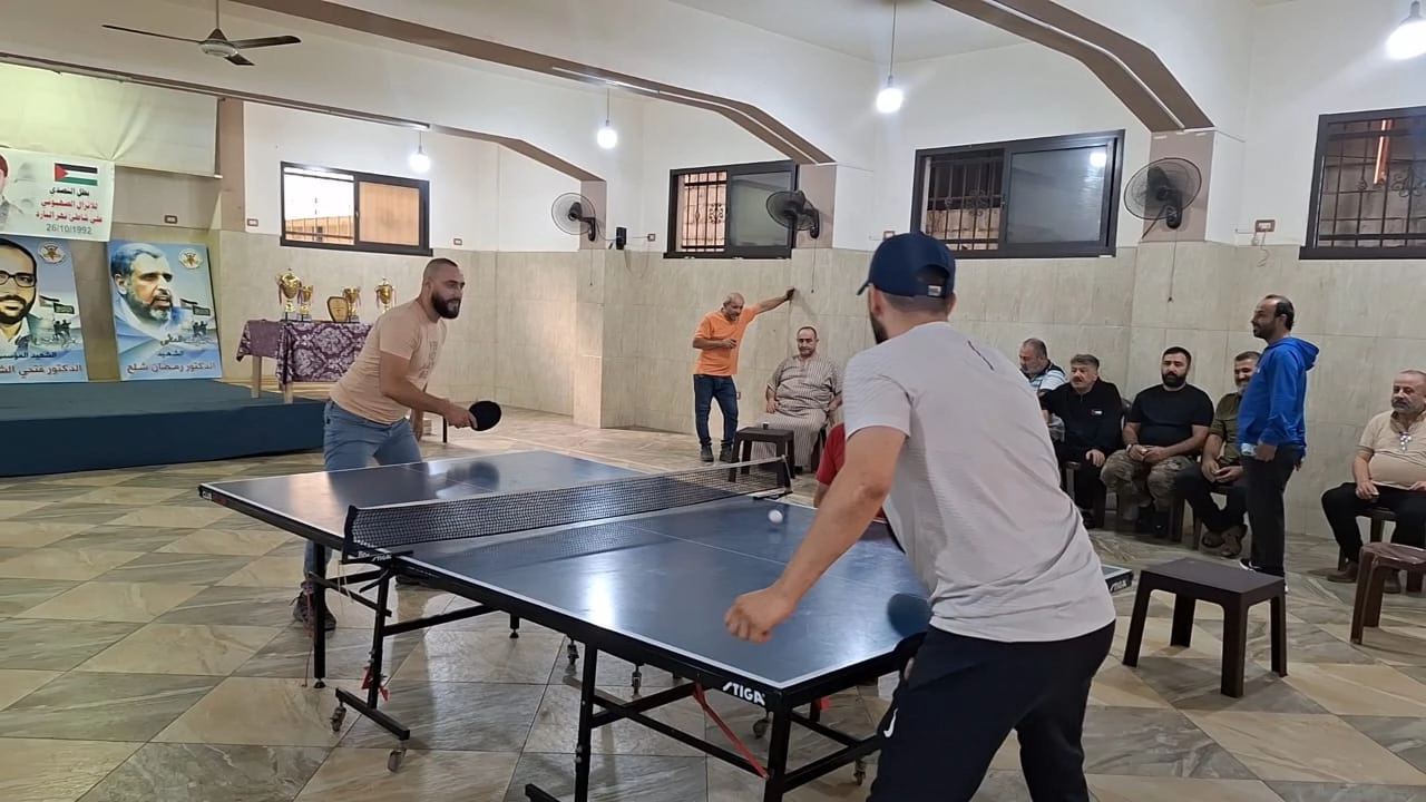 خلال الاحتفال التكريمي في مخيم نهر البارد 2